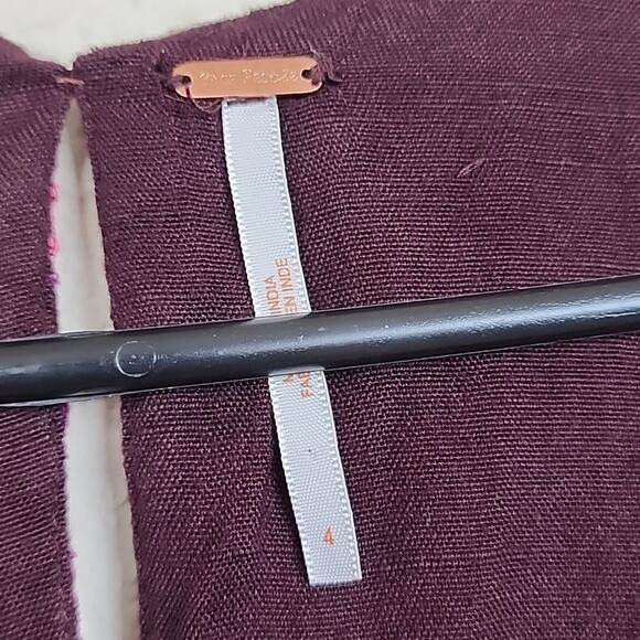 Free People Cleo Embroidered Size 4 Jumpsuit - Picture 5 of 8